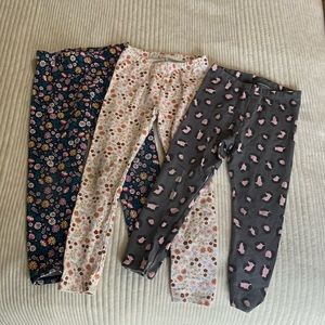 Toddler girl leggings set of 3